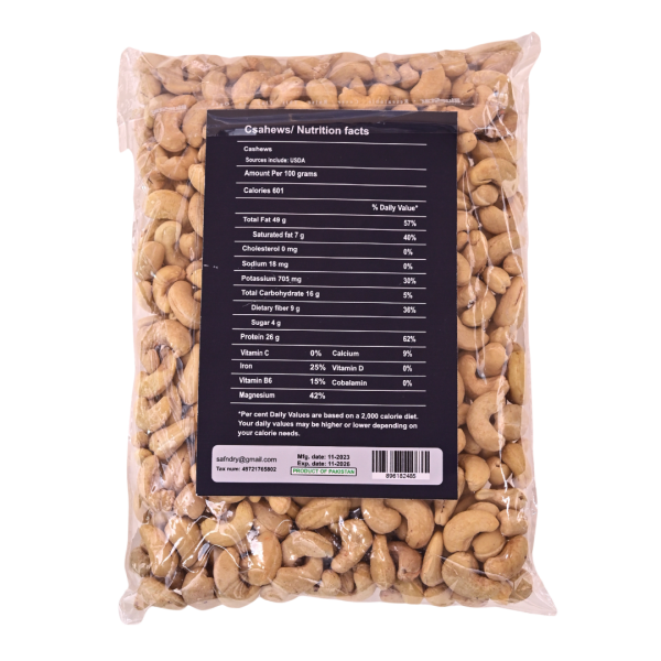 Premium Whole Cashews - 500g: Nutty Delight for Snacking and Cooking | Buy Online in Germany